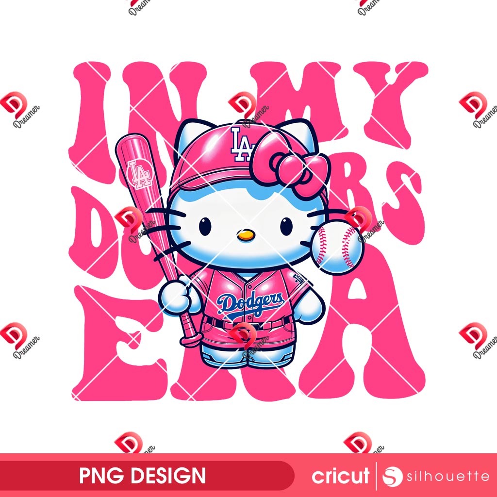 80+ Hello Kitty Los Angeles Dodgers PNG, All Designs LA Dodgers Hello Kitty by SVG Dreamer 46 Pink Hello Kitty In My Dodgers Era PNG, Hello Kitty Dodgers Baseball PNG