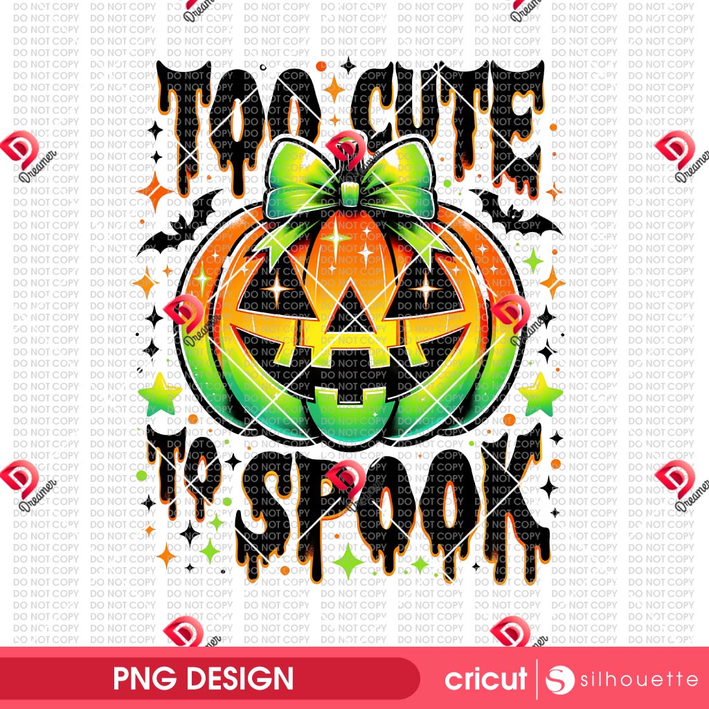 Pumpkin Too Cute To Spook PNG, Cute Neon Pumpkin Halloween PNG 1 Pumpkin Too Cute To Spook PNG, Cute Neon Pumpkin Halloween PNG