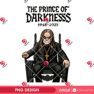 RIP Ozzy PNG, The Princess Of Darkness PNG, Ozzy Osbourne 1948 2025 PNG