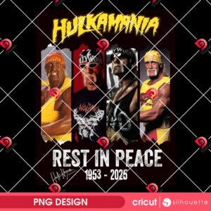 Rest In Peace Hulkamania PNG, RIP Hulk Hogan 1953 2025 PNG