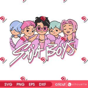 Saja Boys K-Pop SVG PNG, Demon Hunters SVG PNG, Huntrix Saja Boys SVG PNG