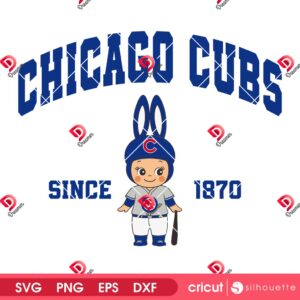 Sonny Angel Chicago Cubs SVG PNG, Cubs Baseball Sonny Angel PNG SVG