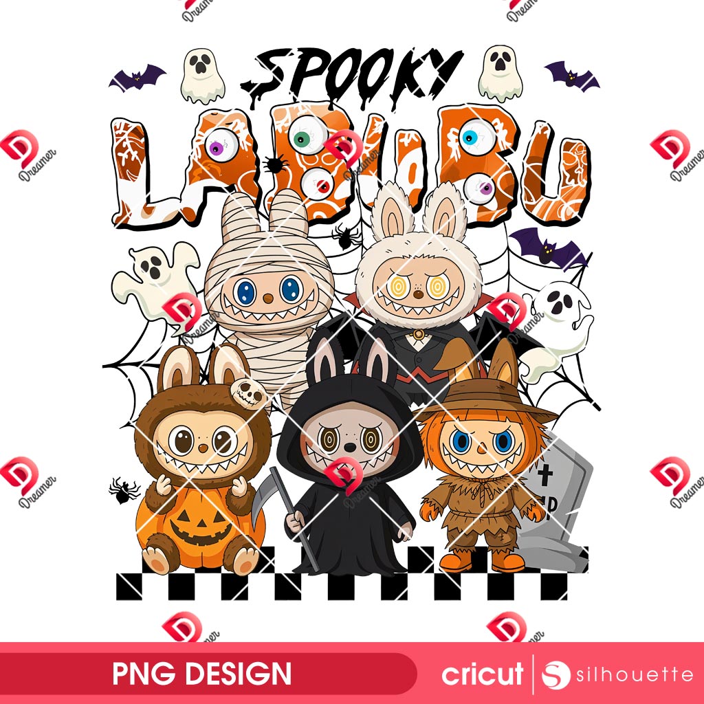 Spooky Horror Labubu PNG, Labubu Horror Characters Halloween PNG 1 Spooky Horror Labubu PNG, Labubu Horror Characters Halloween PNG