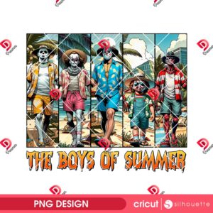 The Boys Of Summer PNG, Funny Killers Summerween PNG, Horror Halloween Summer PNG