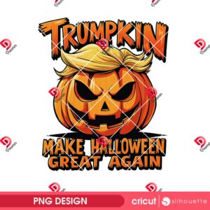 Trumpkin Make Halloween Great Again PNG, Funny Trump Halloween 2025 PNG