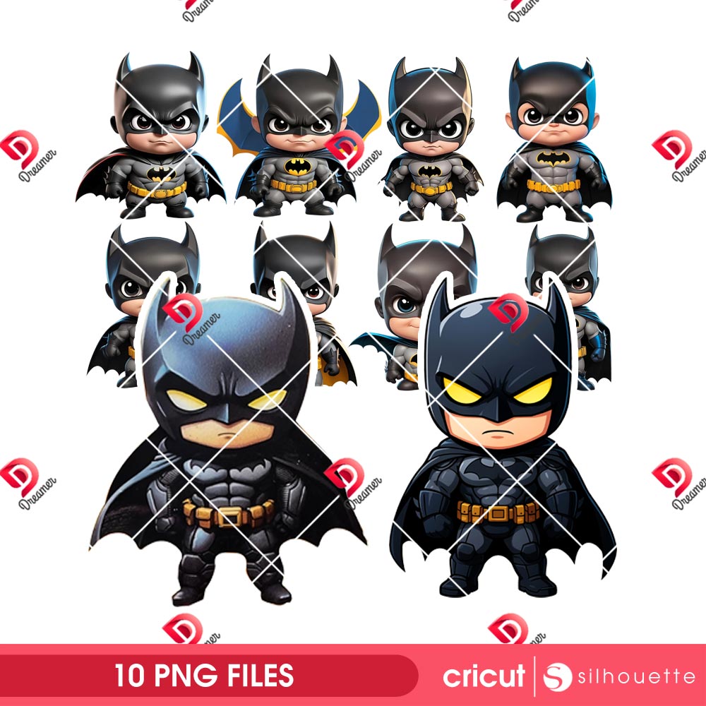 Baby Batman PNG Bundle, Bundle Cute Superhero Batman PNG 1 Baby Batman PNG Bundle, Bundle Cute Superhero Batman PNG