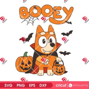 Booey Vampire Halloween SVG PNG, Bingo Bluey Halloween SVG PNG