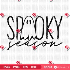 Cute Ghost Spooky Season SVG PNG, Funny Ghost Halloween 2025 SVG PNG