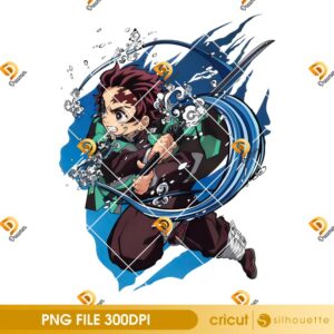 Demon Slayer Tanjiro Kamado PNG, Anime Demon Slayer PNG