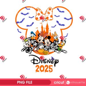 Disney Friends Halloween 2025 PNG, Disney Halloween Vacation 2025 PNG