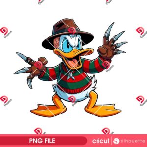 Bundle Donald Duck Horror Halloween Characters PNG, Horror Killer Disney Donald Duck PNG Bundle 20 Donald Duck Freddy Krueger PNG, Horror Killer Donald PNG, Disney Friends Halloween 2025 PNG