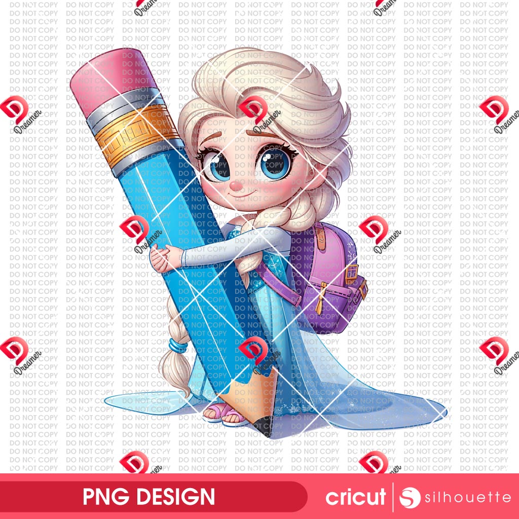 Elsa Princess With Pencil PNG, Baby Princess Back To School PNG, Disney Princess First Day Of School PNG 1 Elsa Princess With Pencil PNG, Baby Princess Back To School PNG, Disney Princess First Day Of School PNG