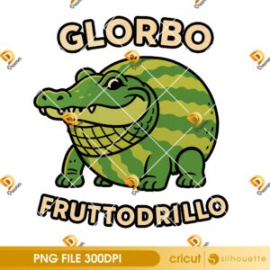 Glorbo Fruttodrillo PNG, Brainrot Characters PNG, Italian Brainrot Meme PNG