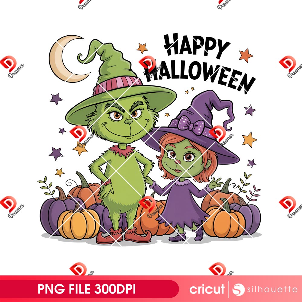 Grinch Couple Halloween PNG, Grinchmas Halloween 2025 PNG 1 Grinch Couple Halloween PNG, Grinchmas Halloween 2025 PNG