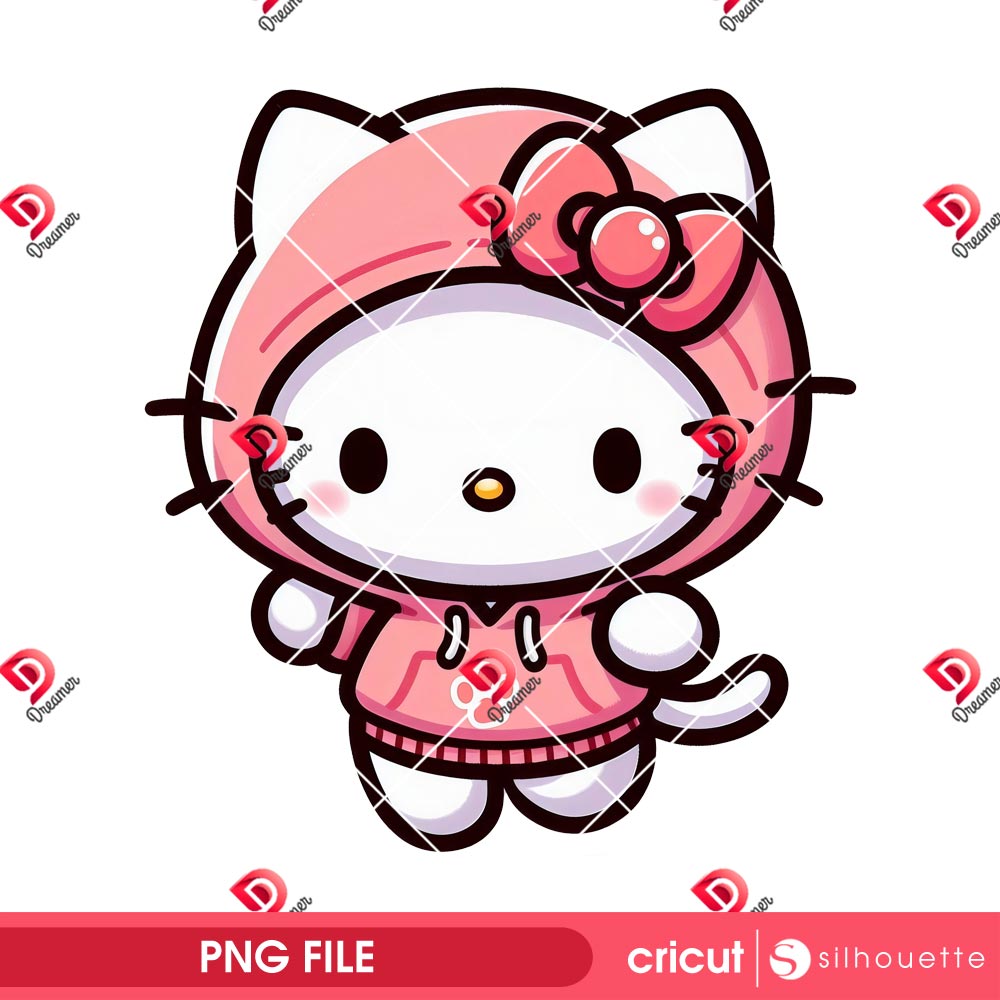 Bundle Hello Kitty Wearing Animals Outfit PNG, Hello Kitty Animals Costume PNG Bundle 31 Hello Kitty Cat PNG, Cute Kitty Hoodie PNG, Kawaii Cartoon Character PNG