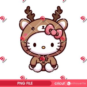 Bundle Hello Kitty Wearing Animals Outfit PNG, Hello Kitty Animals Costume PNG Bundle 45 Hello Kitty Deer Hoodie PNG, Hello Kitty Reindeer Hoodie PNG, Hello Kitty Cute Deer PNG