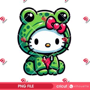 Bundle Hello Kitty Wearing Animals Outfit PNG, Hello Kitty Animals Costume PNG Bundle 39 Hello Kitty Frog Hoodie PNG, Hello Kitty Cute Frog PNG, Hello Kitty Kawaii Frog PNG