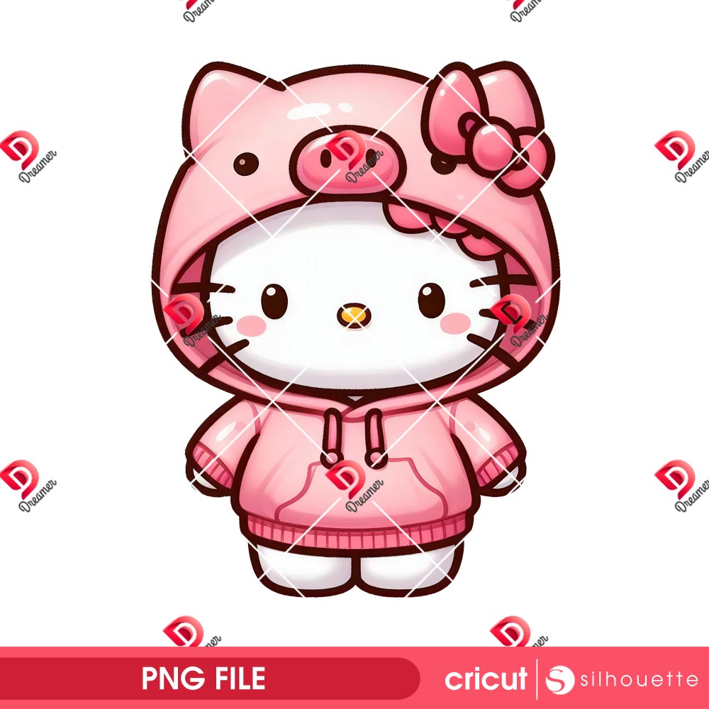 Hello Kitty Pig PNG, Cute Piggy Costume PNG, Kawaii Cartoon Character PNG 1 Hello Kitty Pig PNG, Cute Piggy Costume PNG, Kawaii Cartoon Character PNG