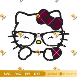 Hello Kitty SVG PNG, Cute Cartoon SVG PNG, Kawaii Character SVG PNG