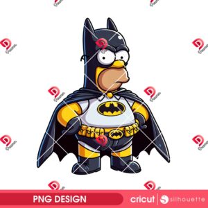 Homer Simpson Batman PNG, Superhero Bat Man The Simpson Character PNG