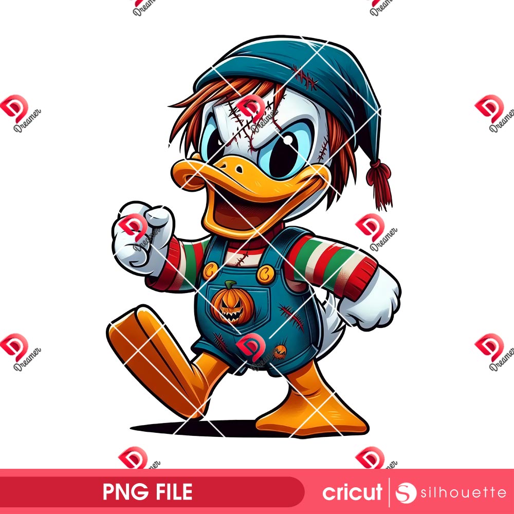 Bundle Donald Duck Horror Halloween Characters PNG, Horror Killer Disney Donald Duck PNG Bundle 7 Horror Donald Duck Chucky PNG, Disney Killer Friends Halloween 2025 PNG, Donald x Chucky Doll PNG