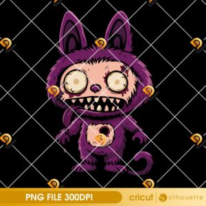Horror Labubu SVG PNG, Scary Monster Halloween SVG PNG, Labubu Halloween 2025 SVG PNG