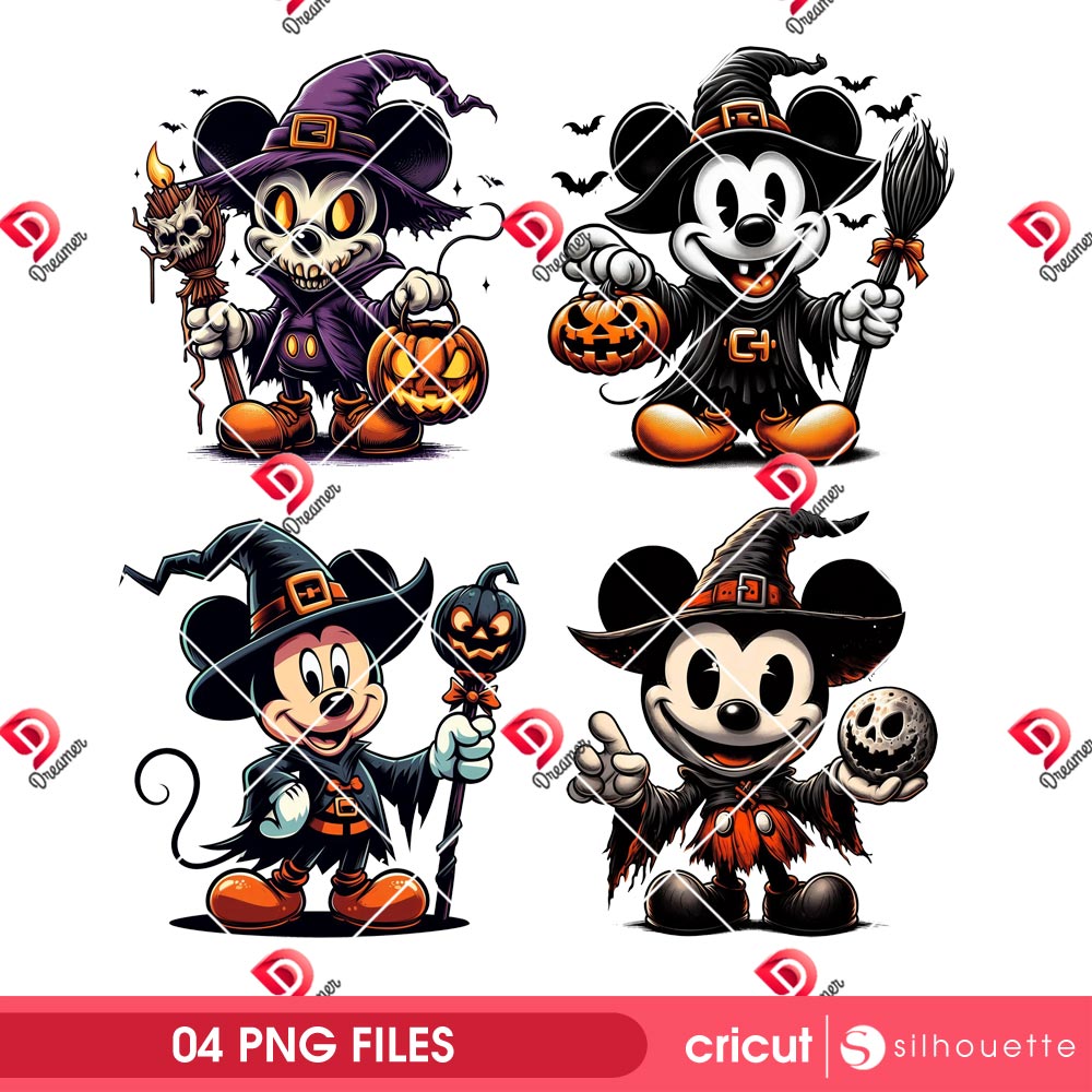 Mickey Witch Halloween Bundle PNG, Bundle Disney Mickey Mouse Horror Character PNG 1 Mickey Witch Halloween Bundle PNG, Bundle Disney Mickey Mouse Horror Character PNG