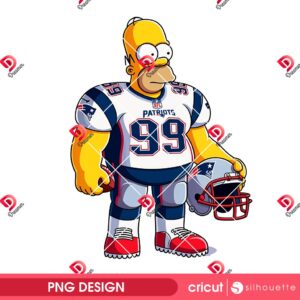 New England Patriots Simpson PNG, Football NFL New England Patriots The Simpson Movie PNG