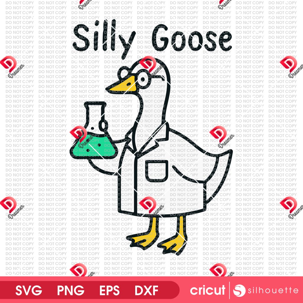 Silly Goose SVG PNG, Funny Goose Science Cartoon SVG PNG 4 Silly Goose SVG PNG, Funny Goose Science Cartoon SVG PNG