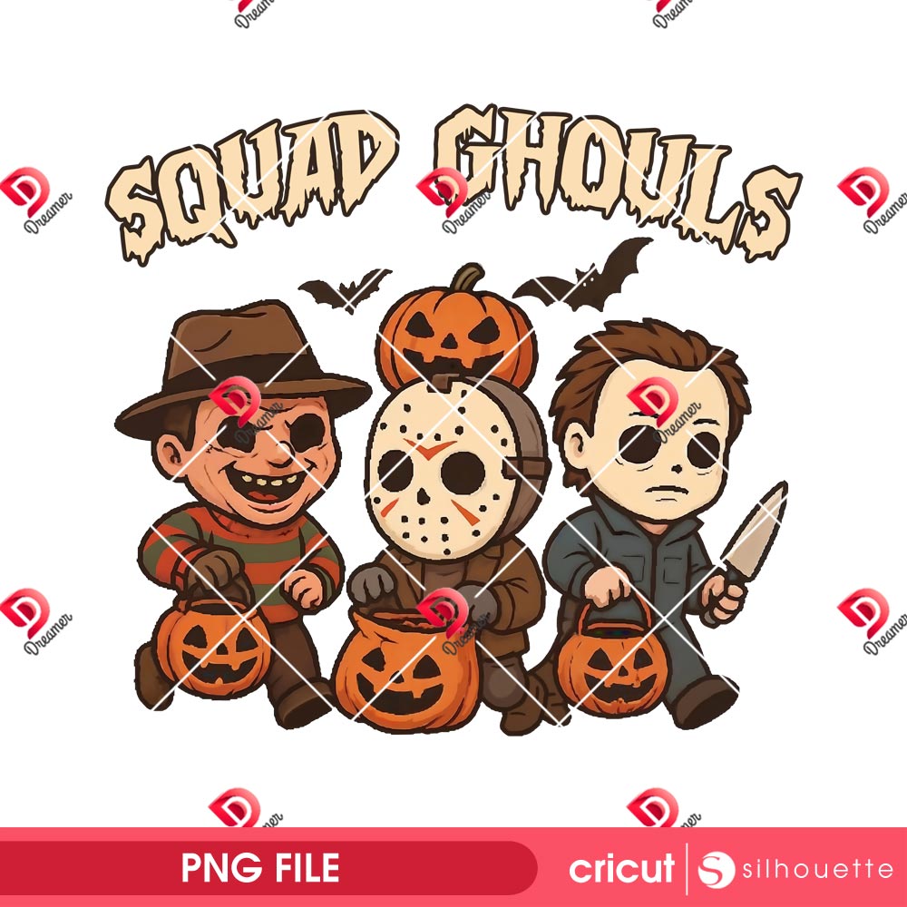Squad Ghouls Horror Halloween PNG, Horror Killers Movie Halloween 2025 PNG 1 Squad Ghouls Horror Halloween PNG, Horror Killers Movie Halloween 2025 PNG