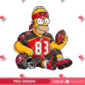 Tampa Bay Buccaneers Homer Simpson Football PNG, NFL Buccaneers Sport The Simpson Character PNG
