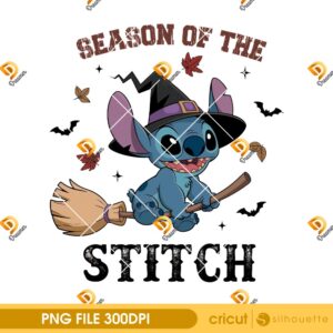 Vintage Halloween Stitch PNG, Funny Halloween Witch Costume PNG, Disney Stitch Halloween 2025 PNG