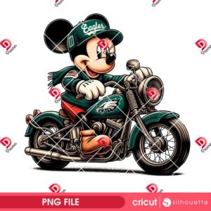 Bundle Philadelphia Eagles PNG Design, NFL Eagles Football Characters PNG Bundle 120 Vintage Motorcycle Philadelphia Eagles PNG, Mickey Riding Motorcycle NFL Eagles PNG, Disney NFL Football Eagles PNG
