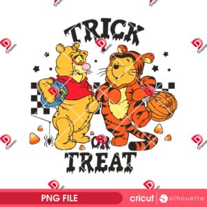 Winnie The Pooh Trick Or Treat PNG, Pooh And Friends Halloween PNG, Disney Halloween PNG