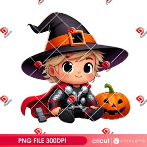 Bundle Superhero Witches Halloween PNG, Superhero Spooky Season PNG Bundle