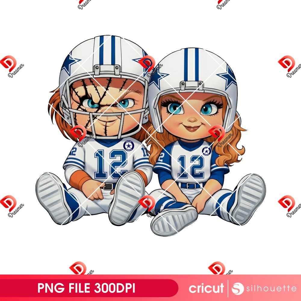 Couple Chucky Cowboys Football PNG, Dallas Cowboys Horror Character PNG 1 Couple Chucky Cowboys Football PNG, Dallas Cowboys Horror Character PNG