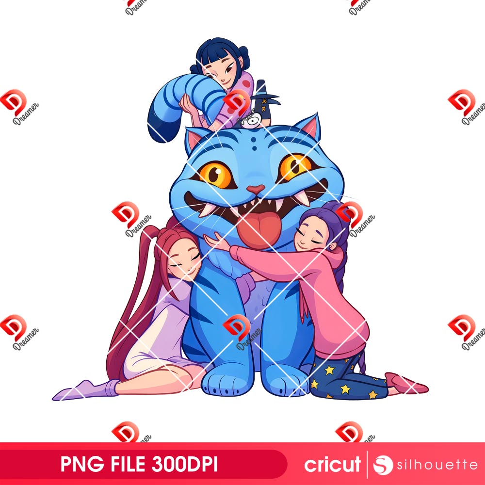 Demon Hunter Derpy Cat PNG, Kpop Huntrix Saja Girls With Derpy Tiger PNG 1 Demon Hunter Derpy Cat PNG, Kpop Huntrix Saja Girls With Derpy Tiger PNG