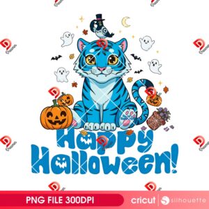 Derpy Tiger Halloween PNG, Huntrix Demon Hunters Halloween PNG