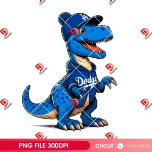 Dinosaur Los Angeles Dodgers PNG, Dinosaur Baseball PNG