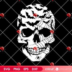 Halloween Skull SVG PNG, Skeleton Halloween SVG PNG, Spooky Haunted SVG PNG