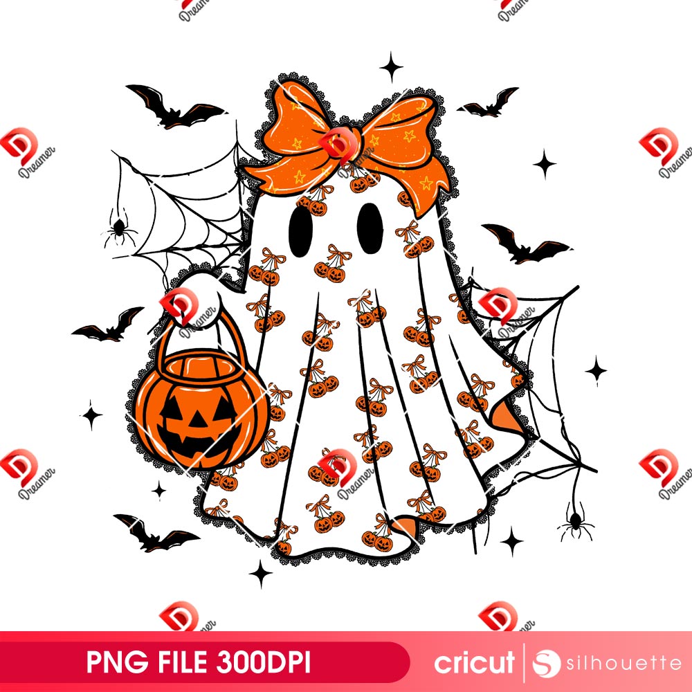 Lace Ghost Coquette PNG Design, Ghost Halloween PNG 2 Lace Ghost Coquette PNG Design, Ghost Halloween PNG