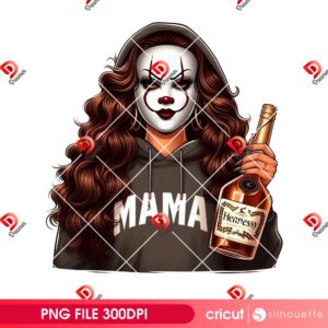 Mama Pennywise With Hennessy Bottle PNG, Bundle Mama Pennywise Halloween PNG, Horror Killers Mama PNG 6 Mama Pennywise With Hennessy Bottle PNG Bundle Mama Pennywise Halloween PNG Horror Killers Mama PNG 1