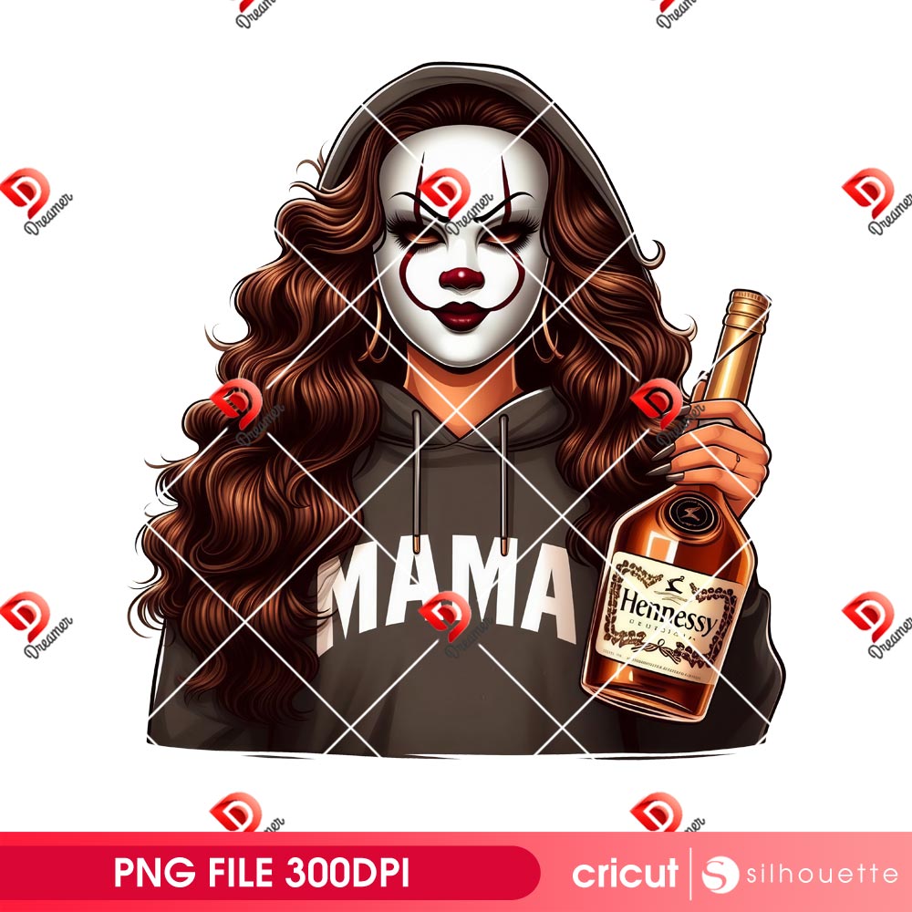 Mama Pennywise With Hennessy Bottle PNG, Bundle Mama Pennywise Halloween PNG, Horror Killers Mama PNG 2 Mama Pennywise With Hennessy Bottle PNG Bundle Mama Pennywise Halloween PNG Horror Killers Mama PNG 1