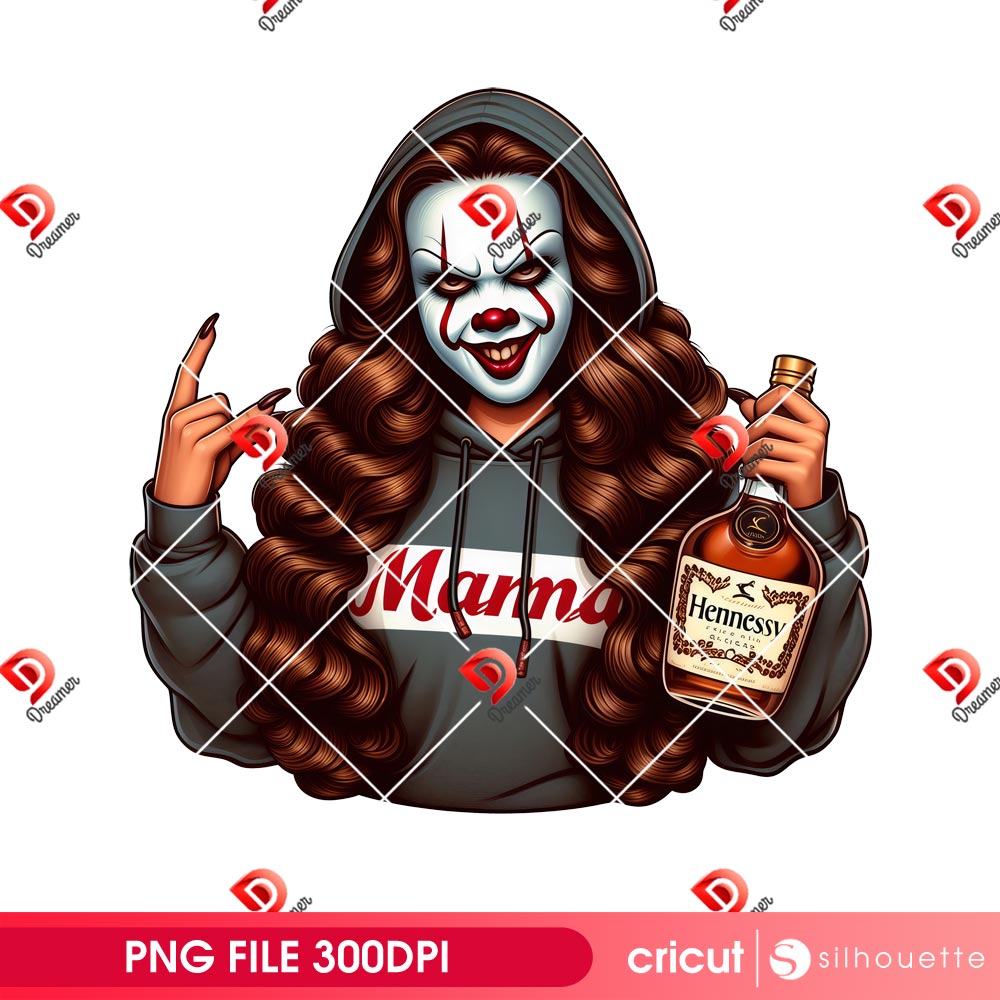Mama Pennywise With Hennessy Bottle PNG, Bundle Mama Pennywise Halloween PNG, Horror Killers Mama PNG 4 Mama Pennywise With Hennessy Bottle PNG, Bundle Mama Pennywise Halloween PNG, Horror Killers Mama PNG