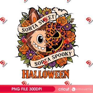 Sorta Sweet Sorta Spooky Labubu Halloween PNG, Halloween The Monster Labubu PNG