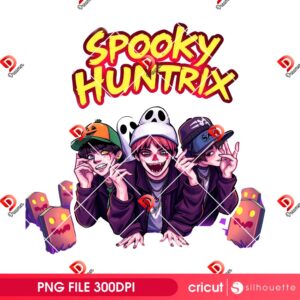 Spooky Huntrix Saja Boys PNG, Kpop Demon Hunter Saja Boys Halloween PNG