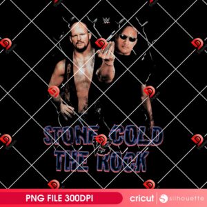 WWE Stone Cold Vs The Rock PNG Design