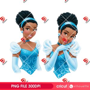 African Cinderella Princess PNG, Disney Princess African PNG