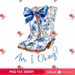Am I Okay PNG, Boot Cowgirl Coquette PNG, Megan Moroney PNG