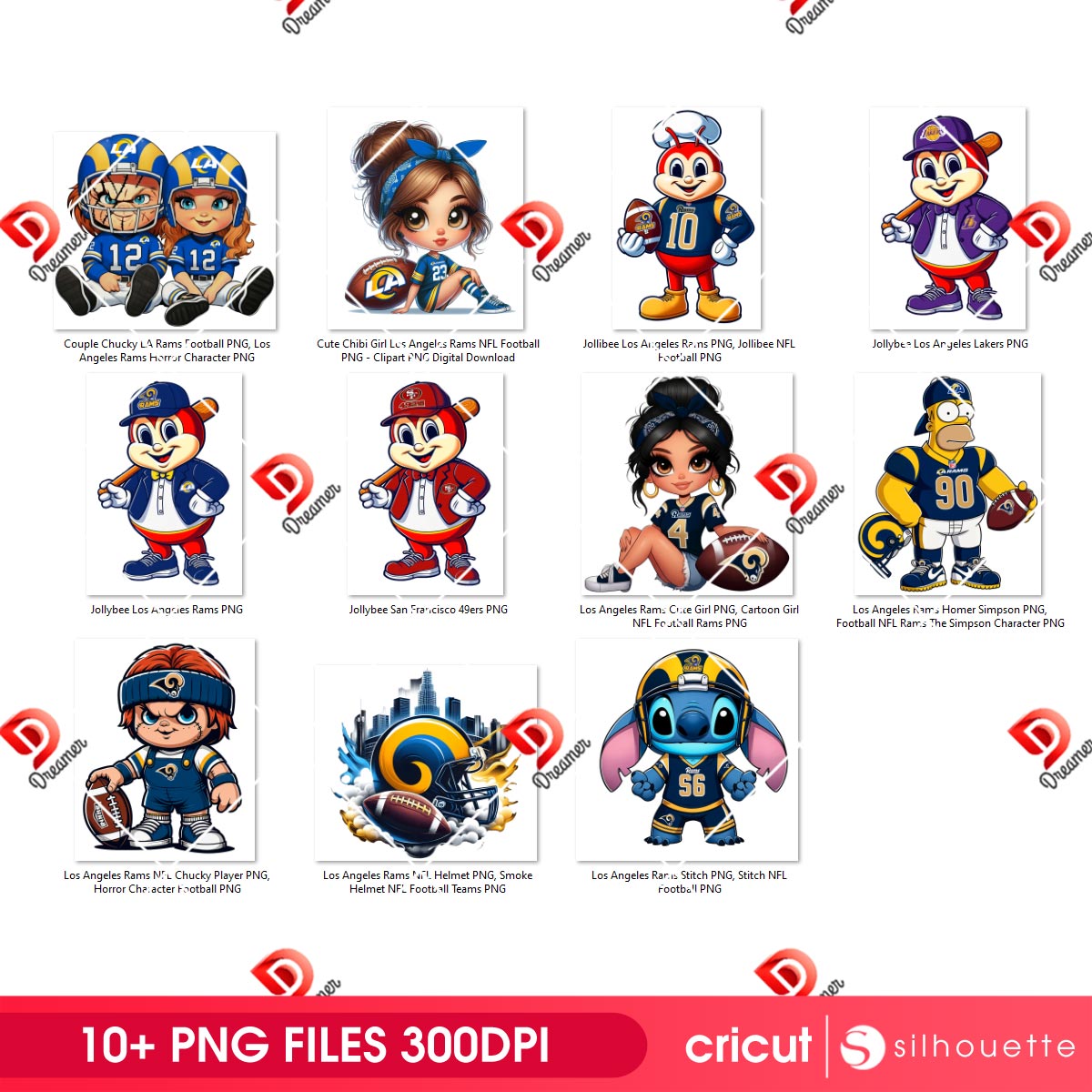 Bundle Los Angeles Rams NFL PNG, Football Rams Cartoon Characters Bundle PNG 1 Bundle Los Angeles Rams NFL PNG, Football Rams Cartoon Characters Bundle PNG